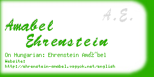 amabel ehrenstein business card